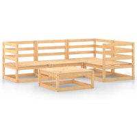 Vidaxl - 5-tlg. Garten-Lounge-Set Massivholz Kiefer 405670 von VIDAXL