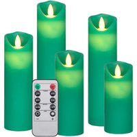 Bonnevie - 5-tlg. LED-Kerzen-Set Elektrisch mit Fernbedienung Warmweiß vidaXL von BONNEVIE