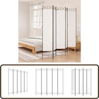 5-tlg. Paravent Weiß 200x200 cm Stoff - Paravent - Raumteiler - Trennwand - Wohnraumgestaltung - Möbel von VIDAXL