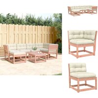 Vidaxl - 6-tlg. Garten-Sofagarnitur mit Kissen Massivholz Douglasie - Gartensortiment - Gartenmöbelset - Gartenlounge - Esstischgarnitur Vidaxl - 6-tlg. Garten-Sofagarnitur mit Kissen Massivholz Douglasie - Gartensortiment - Gartenmöbelset - Gartenlounge - Esstischgarnitur von VIDAXL