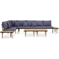 Vidaxl - 7-tlg. Garten-Lounge-Set mit Kissen Massivholz Akazie Braun Vidaxl - 7-tlg. Garten-Lounge-Set mit Kissen Massivholz Akazie Braun von VIDAXL
