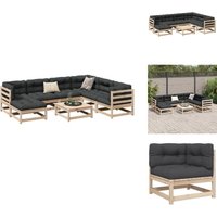 Vidaxl - 8-tlg. Garten-Sofagarnitur mit Kissen Massivholz Kiefer - Gartengestell - Gartenmöbeln - Kiefernholzmöbel - Rattan Möbel - Gartenlounge Vidaxl - 8-tlg. Garten-Sofagarnitur mit Kissen Massivholz Kiefer - Gartengestell - Gartenmöbeln - Kiefernholzmöbel - Rattan Möbel - Gartenlounge von VIDAXL
