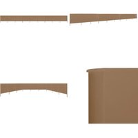 9-teiliges Windschutzgewebe 1200 x 160 cm Taupe - Windschutz - Faltwand - Sichtschutz - Gartenzubehör - Terrasse - Home & Living von VIDAXL