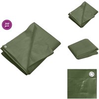 Vidaxl - Abdeckplane 260 g/m² 3x4 m Grün hdpe - Abdeckplane - Plane - Schutzhülle - hdpe - Gartenabdeckung von VIDAXL