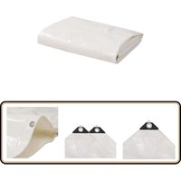Abdeckplane 650 g/m² 4x6 m Weiß - Abdeckplane - Plane - Wasserdichter Überzug - Schutzhülle - Outdoor Plane von VIDAXL
