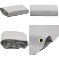 Abdeckplane Grau 5x8 m 650 g/m² - Abdeckplane - Plane - Schutzhülle - Wasserdichte Plane - Wetterfeste Plane - Home & Living von VIDAXL