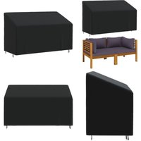 Abdeckung für 3-Sitzer-Bank Schwarz 165x70x65/94 cm 420D Oxford - Gartendecke - Gartenstuhlschutz - Möbelüberdachung - Wetterfeste Überdeckung von VIDAXL