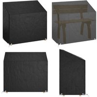 Abdeckung für Gartenbank 8 Ösen 130x70x70/88 cm Polyethylen - Gartenzelt - Gartendecke - Gartenstuhlschutz - Wetterfest - Uv-resistent - Home & Living von VIDAXL