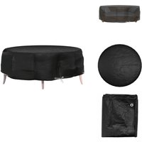 Vidaxl - Abdeckung für Lounge-Insel 8 Ösen Ø188x50 cm Rund - Lounge Inselfabrikate - Gartenmöbelschutzhülle - UV-Schutz - Wasserfeste Überdachung von VIDAXL