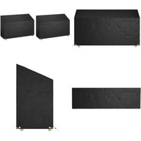 Vidaxl - Abdeckungen für Gartenbank 2 Stk. 8 Ösen 190x70x70/88 cm - Gartenbank Abdeckung - Gartenmöbelschutz - UV-Schutz - Wasserfeste Abdeckung Vidaxl - Abdeckungen für Gartenbank 2 Stk. 8 Ösen 190x70x70/88 cm - Gartenbank Abdeckung - Gartenmöbelschutz - UV-Schutz - Wasserfeste Abdeckung von VIDAXL