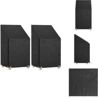 Abdeckungen für Gartenstühle 2 Stk. 8 Ösen 65x65x80/120 cm - Gartendecke - Gartenstuhlschutz - UV-Schutz - Wasserfeste Decke - Gartenmöbelüberdachung Abdeckungen für Gartenstühle 2 Stk. 8 Ösen 65x65x80/120 cm - Gartendecke - Gartenstuhlschutz - UV-Schutz - Wasserfeste Decke - Gartenmöbelüberdachung von VIDAXL