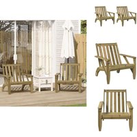 Vidaxl - Adirondack-Gartenstühle 2 Stk. 75x77x77 cm Kiefer Imprägniert - Adirondack-Gartenstuhl - Adirondack-Gartenstühle - Gartenstuhl - Relaxstuhl Vidaxl - Adirondack-Gartenstühle 2 Stk. 75x77x77 cm Kiefer Imprägniert - Adirondack-Gartenstuhl - Adirondack-Gartenstühle - Gartenstuhl - Relaxstuhl von VIDAXL