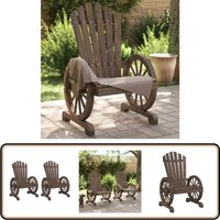 Vidaxl - Adirondack-Gartenstühle 2 Stk. Massivholz Tanne - Gartenstuhl - Adirondack Stuhl - Holz Gartenstuhl - Outdoor Möbel - Balkonmöbel von VIDAXL