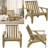 Adirondack-Gartenstuhl 75x77x77 cm Kiefernholz Imprägniert - Vidaxl Adirondack-Gartenstuhl 75x77x77 cm Kiefernholz Imprägniert - Vidaxl von VIDAXL