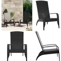 Vidaxl - Adirondack-Gartenstuhl Schwarz Poly Rattan - Adirondack Sessel - Gartenstuhl - Lounge Chair - Rattan Möbel - Gartenmöbeln - Home & Living Vidaxl - Adirondack-Gartenstuhl Schwarz Poly Rattan - Adirondack Sessel - Gartenstuhl - Lounge Chair - Rattan Möbel - Gartenmöbeln - Home & Living von VIDAXL