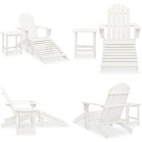 Vidaxl - Adirondack-Gartenstuhl mit Fußstütze & Tisch Tannenholz Weiß - Gartenstuhl - Holz Gartenmöbel - Esszimmerstuhl - Outdoor Möbel Vidaxl - Adirondack-Gartenstuhl mit Fußstütze & Tisch Tannenholz Weiß - Gartenstuhl - Holz Gartenmöbel - Esszimmerstuhl - Outdoor Möbel von VIDAXL