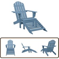 Vidaxl - Adirondack-Gartenstuhl mit Fußteil Massivholz Tanne Blau - Gartenstuhl - Holz Gartenstuhl - Adirondack Stuhl - Outdoor Möbel - Balkonmöbel Vidaxl - Adirondack-Gartenstuhl mit Fußteil Massivholz Tanne Blau - Gartenstuhl - Holz Gartenstuhl - Adirondack Stuhl - Outdoor Möbel - Balkonmöbel von VIDAXL