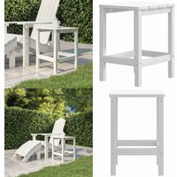 Adirondack-Gartentisch Weiß 38x38x46 cm hdpe - Adirondack Tisch - Gartentisch - Esstisch Im Freien - Weißes Möbelstück - Outdoor Tisch - Home & Living von VIDAXL