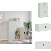 Vidaxl - Aktenschrank Hellgrau 90x40x130 cm Stahl - Bürostuhl - Schreibtisch - Aktentasche - Archivschrank - Dokumentensicherung Vidaxl - Aktenschrank Hellgrau 90x40x130 cm Stahl - Bürostuhl - Schreibtisch - Aktentasche - Archivschrank - Dokumentensicherung von VIDAXL