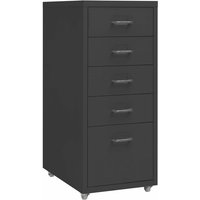 Aktenschrank mit Rollen Anthrazit 28x41x69 cm Metall Vidaxl Aktenschrank mit Rollen Anthrazit 28x41x69 cm Metall Vidaxl von VIDAXL