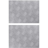 Rautenscheiben 2 pcs Silber 40 x 30 cm Aluminium Vidaxl von VIDAXL