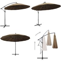 Ampelschirm Taupe 3 m Aluminium-Mast - Gartenschirm - Sonnenschirm - Aluminiumschirm - Outdoor-Schirm - Patio-Schirm - Home & Living Ampelschirm Taupe 3 m Aluminium-Mast - Gartenschirm - Sonnenschirm - Aluminiumschirm - Outdoor-Schirm - Patio-Schirm - Home & Living von VIDAXL