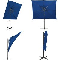 Ampelschirm mit Lüftung 250x250 cm Azurblau - Sonnenschirm - Gartenmöbel - Außenbereich - Terrassenüberdachung - Poolparty - Home & Living Ampelschirm mit Lüftung 250x250 cm Azurblau - Sonnenschirm - Gartenmöbel - Außenbereich - Terrassenüberdachung - Poolparty - Home & Living von VIDAXL