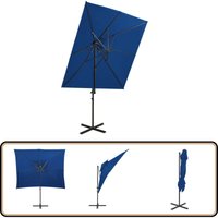 Vidaxl - Ampelschirm mit Lüftung 250x250 cm Azurblau - Sonnenschirm - Gartenmöbel - Außenbereich - Terrassenüberdachung - Poolparty Vidaxl - Ampelschirm mit Lüftung 250x250 cm Azurblau - Sonnenschirm - Gartenmöbel - Außenbereich - Terrassenüberdachung - Poolparty von VIDAXL