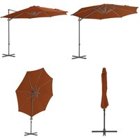 Ampelschirm mit Stahl-Mast 300 cm Terrakotta - Sonnenschirm - Gartenmöbel - Outdoor Möbel - Terracotta - Stahlschirm - Home & Living Ampelschirm mit Stahl-Mast 300 cm Terrakotta - Sonnenschirm - Gartenmöbel - Outdoor Möbel - Terracotta - Stahlschirm - Home & Living von VIDAXL