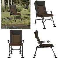 Vidaxl - Angelstuhl mit Armlehnen Klappbar Taupe - Angelsegel - Klappbarer Stuhl - Gartenstuhl - Outdoorstuhl - Campingstuhl - Home & Living von VIDAXL