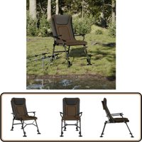 Vidaxl - Angelstuhl mit Armlehnen Klappbar Taupe - Angelsegel - Klappbarer Stuhl - Gartenstuhl - Outdoorstuhl - Campingstuhl Vidaxl - Angelstuhl mit Armlehnen Klappbar Taupe - Angelsegel - Klappbarer Stuhl - Gartenstuhl - Outdoorstuhl - Campingstuhl von VIDAXL