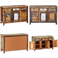 Vidaxl - Anrichte Altholz Massivholz Vintage mit 3 Schubladen & 3 Türen von VIDAXL