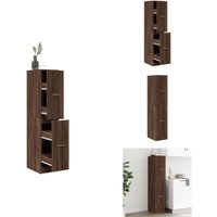 Vidaxl - Apothekerschrank Eichen-Optik 30x41x144,5 cm Holzwerkstoff - Apothekerschrank - Apothekerschränke - Apothekermöbel - Apotheker Sideboard von VIDAXL