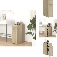 Vidaxl - Apothekerschrank Sonoma-Eiche 20x45,5x60 cm Holzwerkstoff - Apothekenregal - Aufbewahrungsregale - Küchenorganisation von VIDAXL