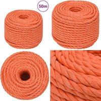 Arbeitsseil Orange 10 mm 50 m Polypropylen - Arbeiten Seil - Baumarkt Zubehör - Gartenarbeit Werkzeug - pp Seil - Polyester Seil - Home & Living Arbeitsseil Orange 10 mm 50 m Polypropylen - Arbeiten Seil - Baumarkt Zubehör - Gartenarbeit Werkzeug - pp Seil - Polyester Seil - Home & Living von VIDAXL
