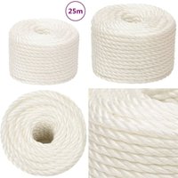 Arbeitsseil Weiß 14 mm 25 m Polypropylen - Arbeiterseil - pp Seil - Polyester Seil - Hochfestes Seil - Tragfähigkeitsseil - Home & Living Arbeitsseil Weiß 14 mm 25 m Polypropylen - Arbeiterseil - pp Seil - Polyester Seil - Hochfestes Seil - Tragfähigkeitsseil - Home & Living von VIDAXL