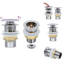 Vidaxl - Armaturen - Living Ablaufgarnitur ohne Überlauf Silbern 6,4x6,4x9,1 cm - Silber Vidaxl - Armaturen - Living Ablaufgarnitur ohne Überlauf Silbern 6,4x6,4x9,1 cm - Silber von VIDAXL