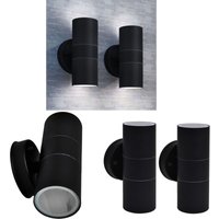 Außenwandleuchten 2 Stk. Edelstahl Auf-/Abwärts - Außenwandleuchte - Edelstahl - Schwarze Wandleuchte - LED-Leuchte Außen - Gartenbeleuchtung - Home Außenwandleuchten 2 Stk. Edelstahl Auf-/Abwärts - Außenwandleuchte - Edelstahl - Schwarze Wandleuchte - LED-Leuchte Außen - Gartenbeleuchtung - Home von VIDAXL