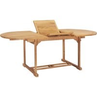 Ausziehbarer Gartentisch,Terrassentisch 150-200 x 100 x 75 cm Massivholz Teak vidaXL von BONNEVIE