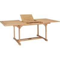 Ausziehbarer Gartentisch,Terrassentisch 150-200 x 100 x 75 cm Massivholz Teak vidaXL von BONNEVIE