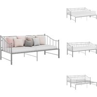 Vidaxl - Ausziehsofa Bettgestell Grau Metall 90x200 cm - Ausziehsofa - Bettgestell - Schlafsofa - Gästebett - Wohnzimmermöbel Vidaxl - Ausziehsofa Bettgestell Grau Metall 90x200 cm - Ausziehsofa - Bettgestell - Schlafsofa - Gästebett - Wohnzimmermöbel von VIDAXL