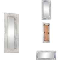 Vidaxl - Aviator-Spiegel 110x50 cm Metall - Minimalistischer Spiegel - Wandspiegel - Wohnzimmerdeko - Eingangsbereich - Silberner Spiegel Vidaxl - Aviator-Spiegel 110x50 cm Metall - Minimalistischer Spiegel - Wandspiegel - Wohnzimmerdeko - Eingangsbereich - Silberner Spiegel von VIDAXL