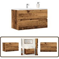 Vidaxl - Bad-Hängeschrank Altholz-Optik 80x38,5x45 cm Holzwerkstoff Vidaxl - Bad-Hängeschrank Altholz-Optik 80x38,5x45 cm Holzwerkstoff von VIDAXL