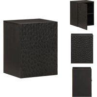 Vidaxl - Bad-Wandschrank Schwarz 38x33x48 cm Massivholz Mango - Badezimmerwandregal - Schubladenaufbewahrung - Badschrank Schwarz - Handtuchhalter Vidaxl - Bad-Wandschrank Schwarz 38x33x48 cm Massivholz Mango - Badezimmerwandregal - Schubladenaufbewahrung - Badschrank Schwarz - Handtuchhalter von VIDAXL