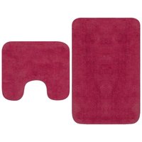 Bonnevie - Badematten-Set 2-tlg. Stoff Fuchsia vidaXL624348 von BONNEVIE