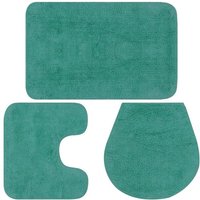 Badematten-Set 3-tlg. Stoff Türkis Vidaxl Badematten-Set 3-tlg. Stoff Türkis Vidaxl von VIDAXL