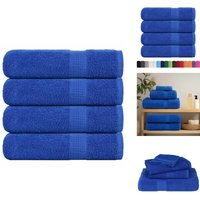 Vidaxl - Badetücher 4 Stk. Blau 100x150 cm 360 g/m² 100% Baumwolle - Badetuch - Badetücher - Duschtuch - Handtuch von VIDAXL
