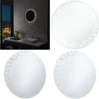 Badezimmerspiegel mit led 60 cm - LED-Spiegel - Badezimmerspiegel - Kosmetikspiegel - Spiegelschrank - RundspiegeI - Home & Living von VIDAXL