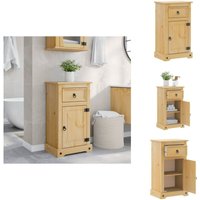 Vidaxl - Badschrank Corona 45x33x80 cm Massivholz Kiefer - Badschrank - Massivholzmöbel - Kiefernholz - Badezimmermöbel - Aufbewahrung Vidaxl - Badschrank Corona 45x33x80 cm Massivholz Kiefer - Badschrank - Massivholzmöbel - Kiefernholz - Badezimmermöbel - Aufbewahrung von VIDAXL