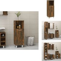 Vidaxl - Badschrank Räuchereiche 30x30x95 cm Holzwerkstoff - Badschrank - Badezimmermöbel - Holzwerkstoff - Rauchereiche - Aufbewahrung Vidaxl - Badschrank Räuchereiche 30x30x95 cm Holzwerkstoff - Badschrank - Badezimmermöbel - Holzwerkstoff - Rauchereiche - Aufbewahrung von VIDAXL